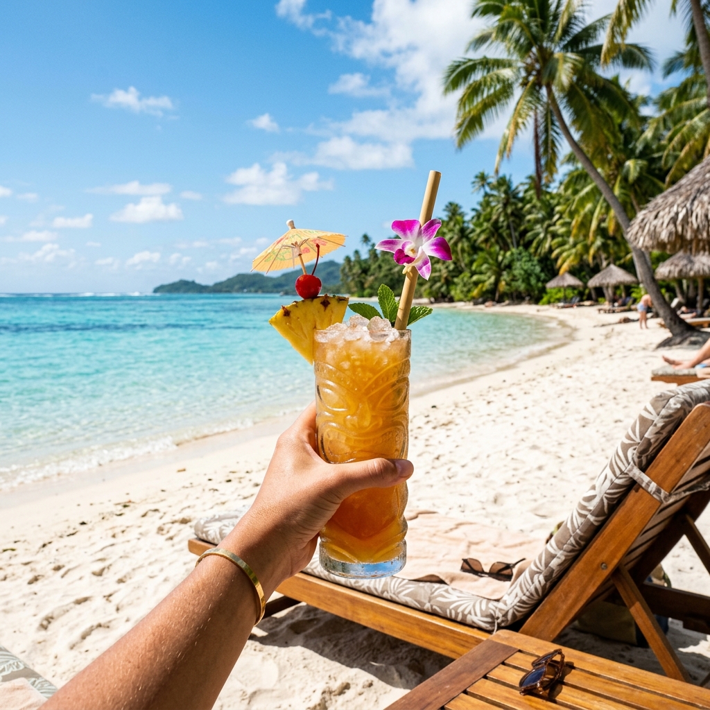 Experiência Tiki no mar tropical